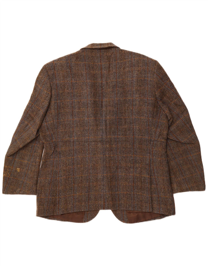 Blazer pentru bărbați Walker and Hawkes Harris Tweed IT 46 3XL maro