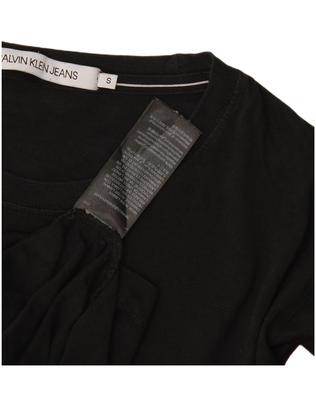 Calvin Klein Jeans Mens Graphic Small Black Bumbac