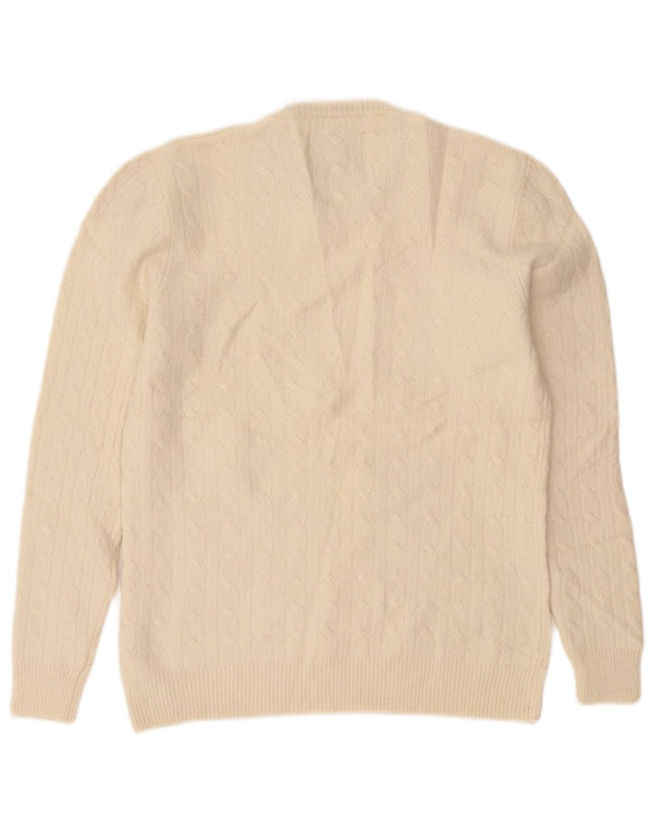 Pulover Jack Wills pentru femei cu gâtul turnat, UK 18 XL, lână albă