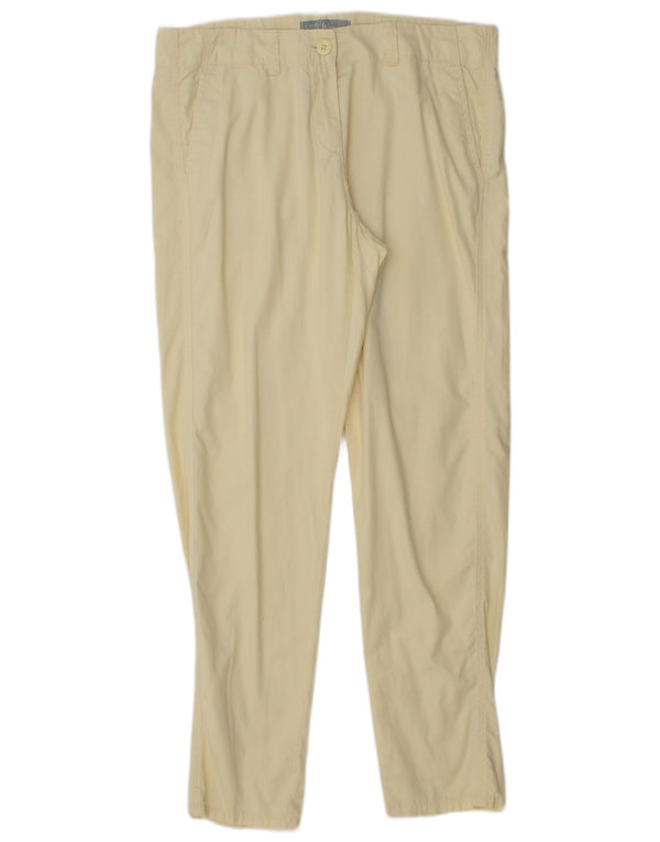 Pantaloni chino subțiri pentru femei Marks & Spencer UK 12 Medium W32 L29 Galben