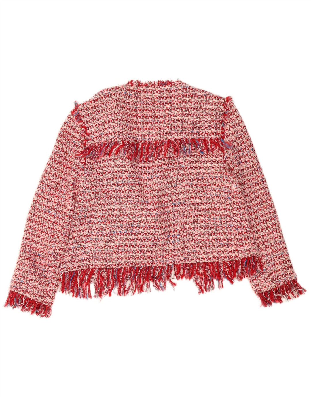 Jachetă Bolero pentru femei deschisă Zara UK 16, mare, roșu, pete