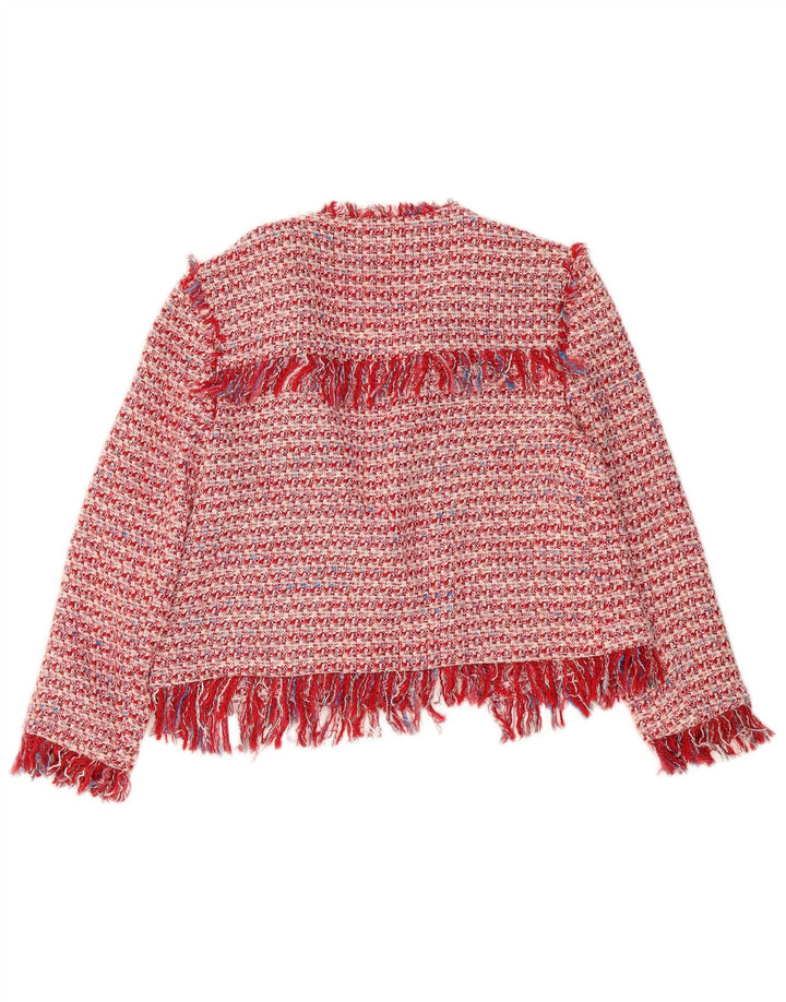 Jachetă Bolero pentru femei deschisă Zara UK 16, mare, roșu, pete