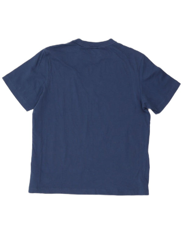 Tricou pentru bărbați Calvin Klein Jeans Top Mediu Bumbac bleumarin