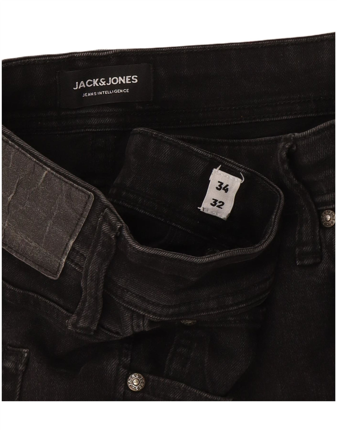 Blugi Jack & Jones GLENN Slim pentru bărbați W34 L32 bumbac gri