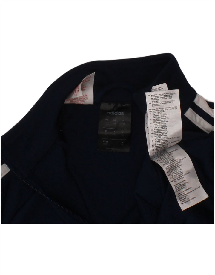 Jachetă de trening Climalite ADIDAS pentru băieți 7-8 ani, poliester bleumarin