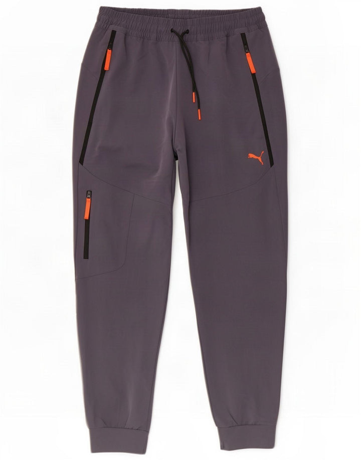 Puma Pantaloni de trening cargo pentru bărbați Joggeri mari, gri, poliester