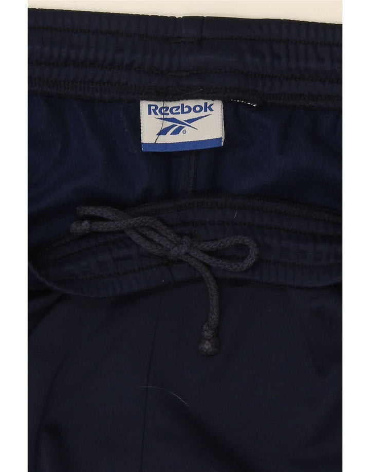Pantaloni de trening pentru bărbați Reebok, mari bleumarin, color block