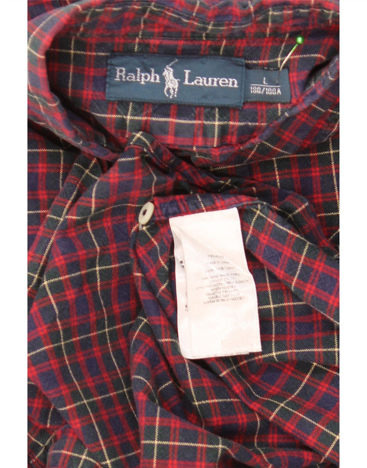 Cămașă Polo Ralph Lauren pentru bărbați, mare, roșu, din bumbac