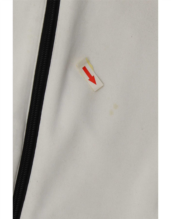 Jachetă de trening pentru femei Adidas UK 18 XL, poliester color bloc alb