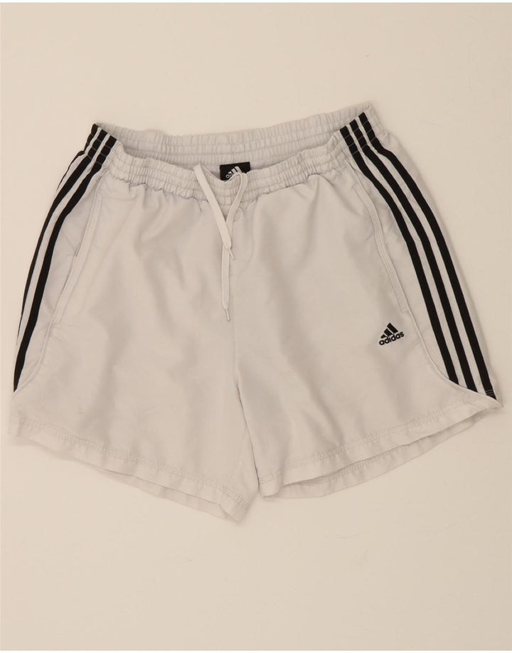 Pantaloni scurți sport ADIDAS pentru bărbați, mari, alb, din poliester