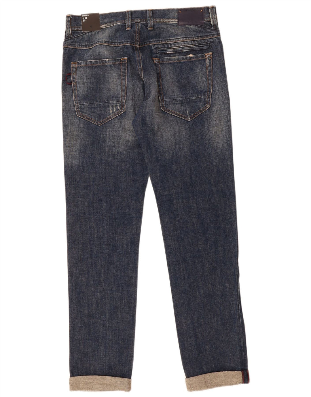Blugi Sisley Stockholm Slim pentru femei L32 L34, bumbac albastru