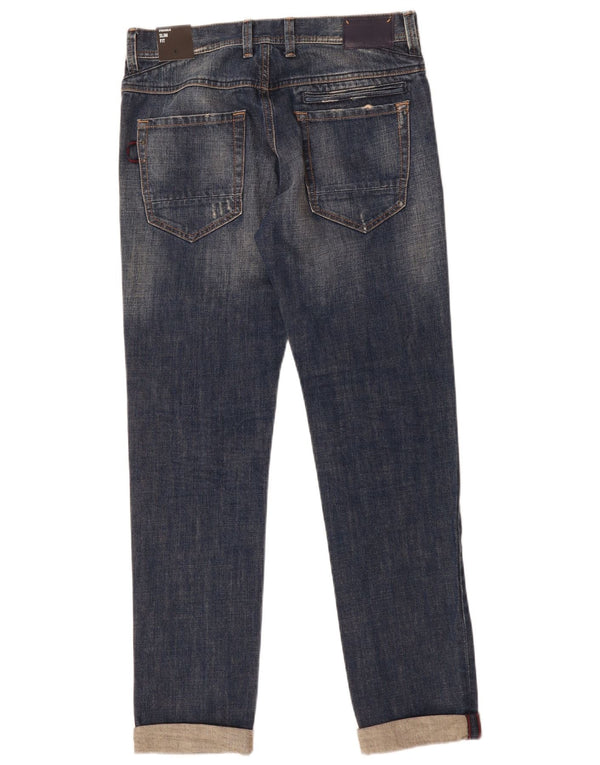 Blugi Sisley Stockholm Slim pentru femei L32 L34, bumbac albastru