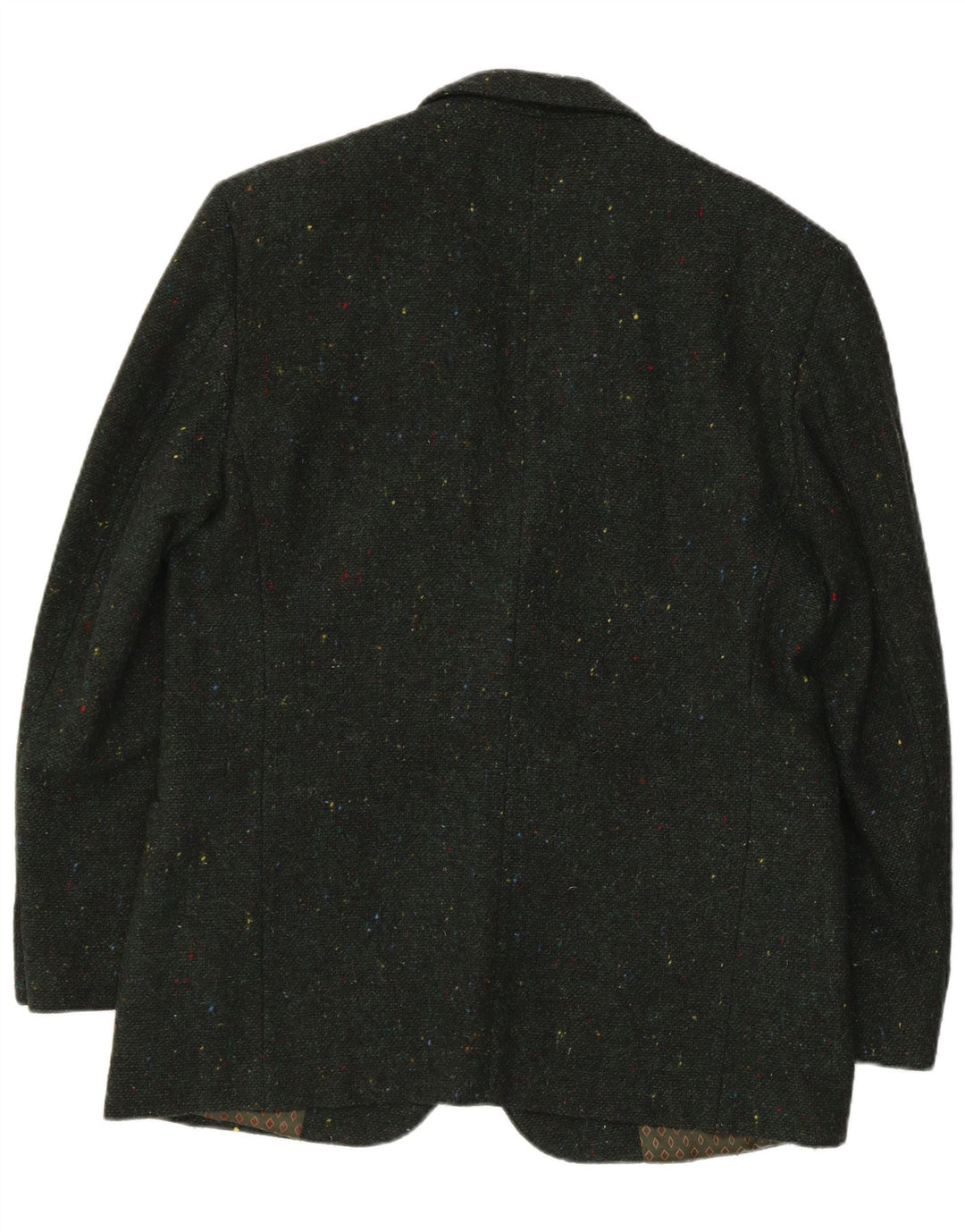 Jachetă Benetton pentru bărbați, cu 2 nasturi, IT 50, lână mare cu pete verde