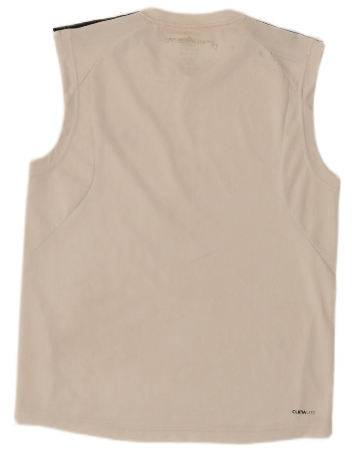 Adidas Mens Climalite Vest Top Medium White