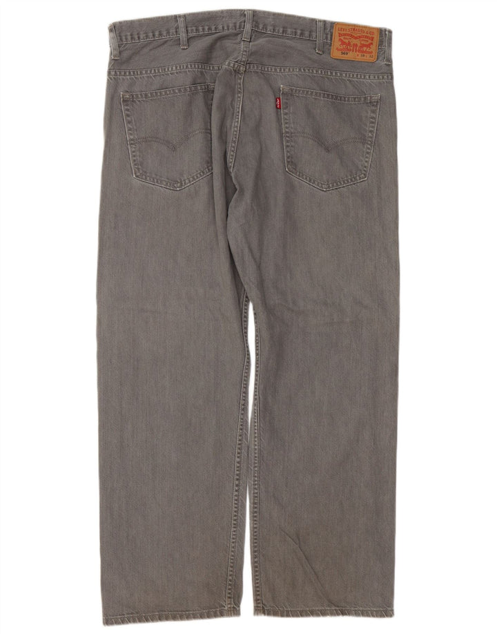 Blugi Levi's 569 loose W38 L29 bumbac gri