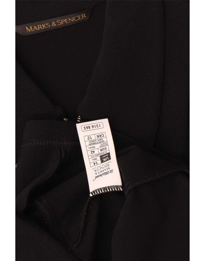 Jachetă pentru femei Marks & Spencer cu fermoar complet, UK 14, nailon mediu negru