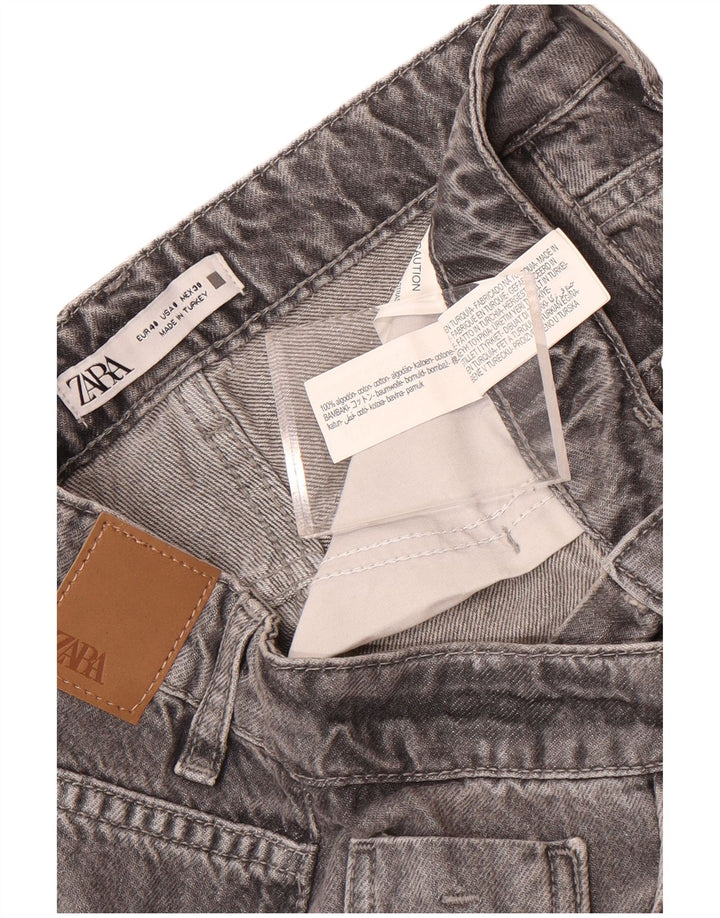 Blugi tăiați pentru femei Zara EU 40 Medium W30 L25 Bumbac gri