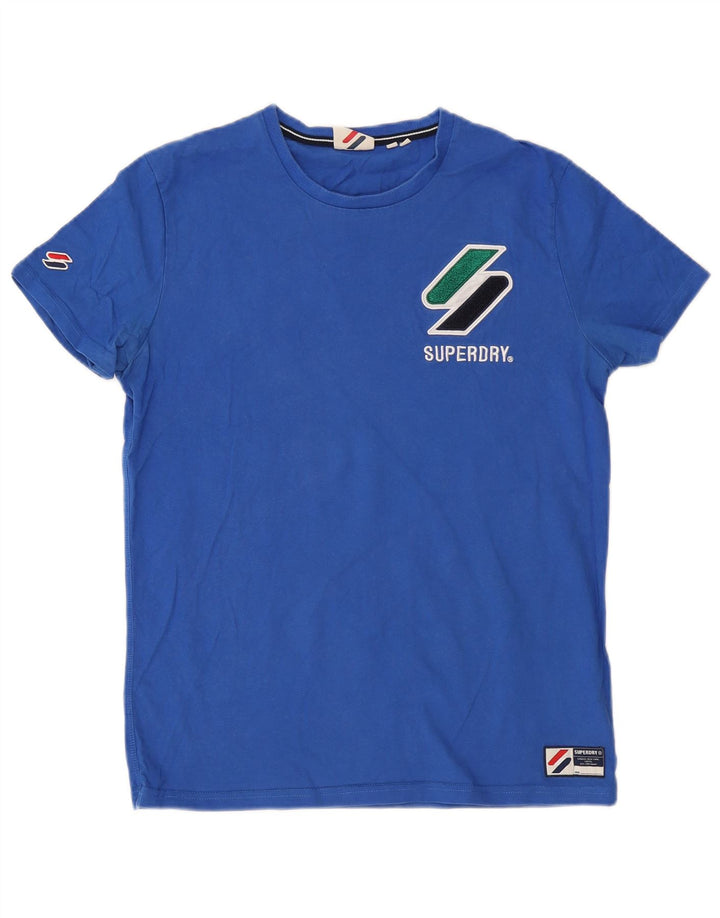 Tricou grafic pentru bărbați Superdry Top mare, albastru, bumbac
