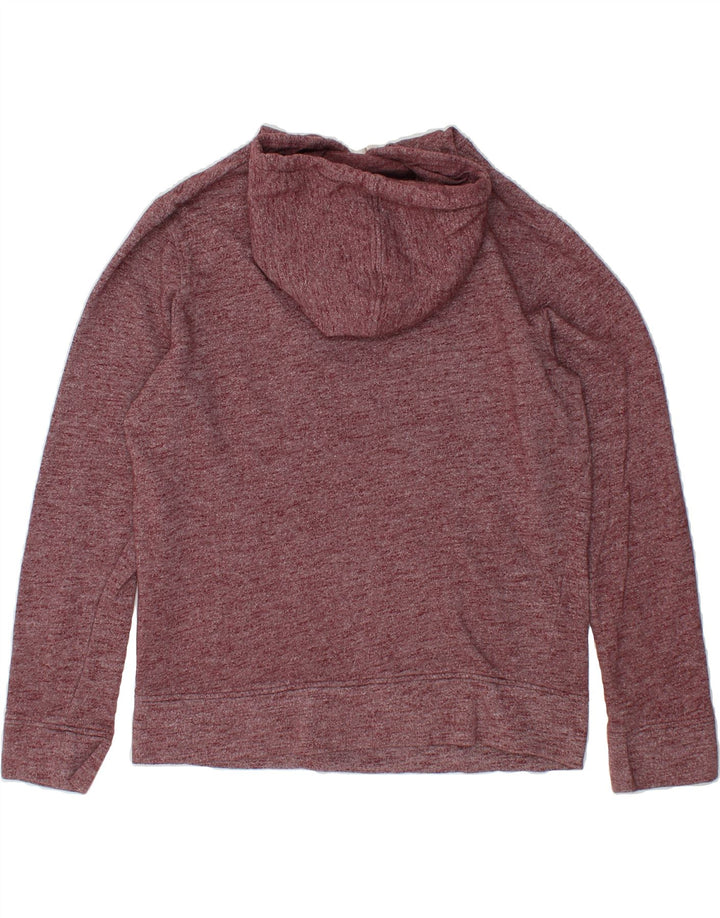 JACK & JONES Mens Graphic Hoodie Jumper Medium Burgundy Vintage Jack & Jones and Second-Hand Jack & Jones from Messina Hembry 