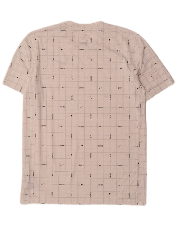 Tricou grafic Nike Dri Fit pentru bărbați Top Medium White Check Poliester