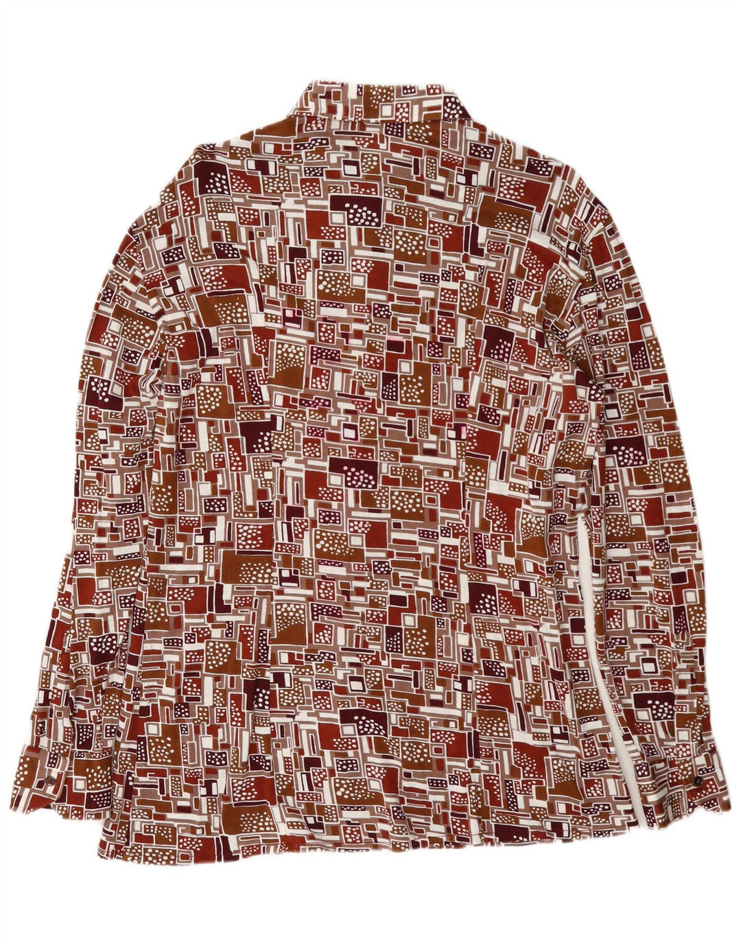 Cămașă Vintage bărbați mare, multicoloră, geometrică
