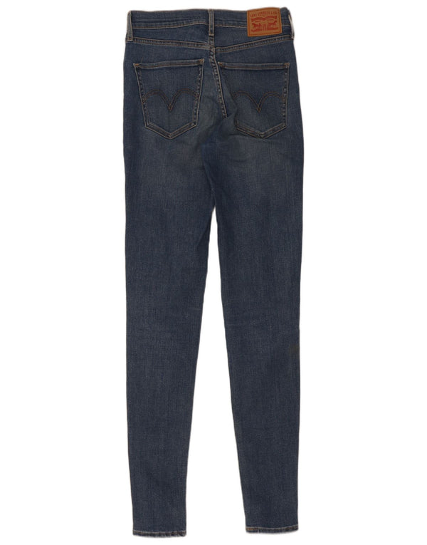 Blugi super skinny de la Levi's Mile High distressed W26 L32 Bumbac albastru