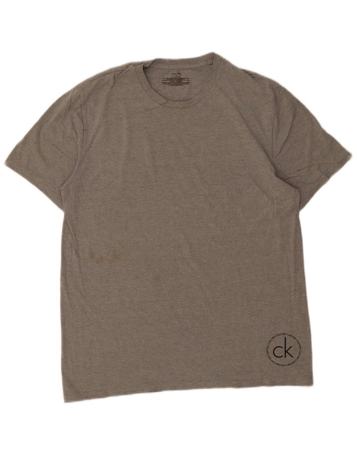 Tricou Calvin Klein pentru bărbați Top mare bumbac gri