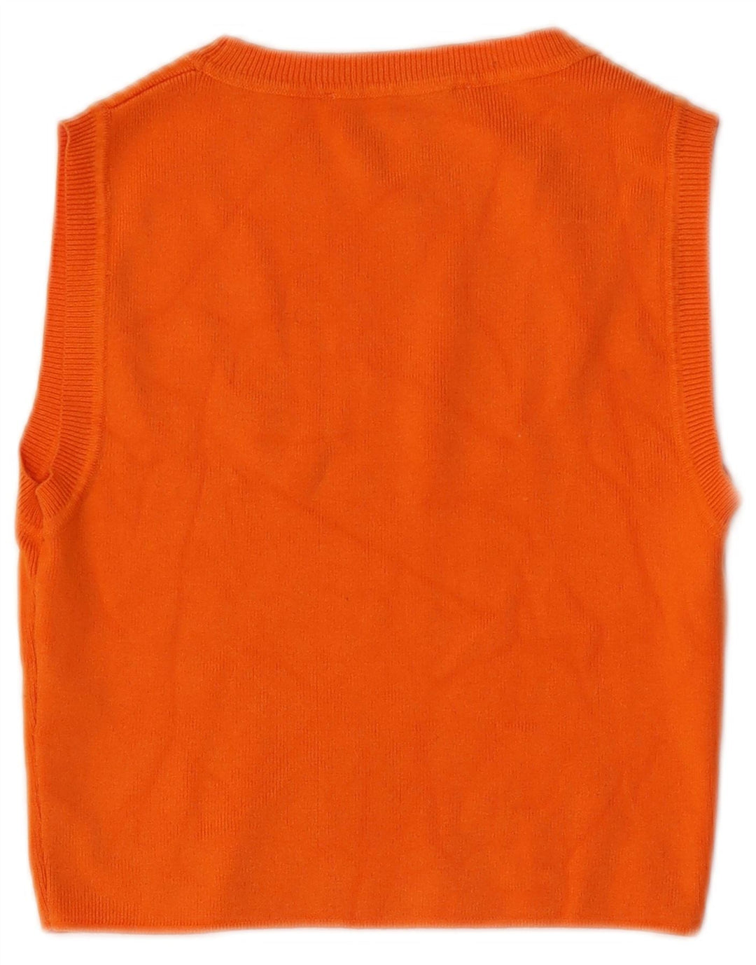 Top cu vestă pentru femei ZARA UK 14, mare portocaliu, viscoză