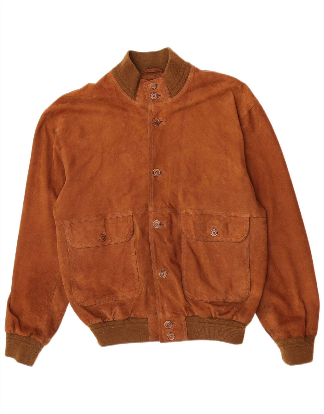 Jachetă vintage pentru bărbați din piele intoarsa IT 52 XL maro din piele retro