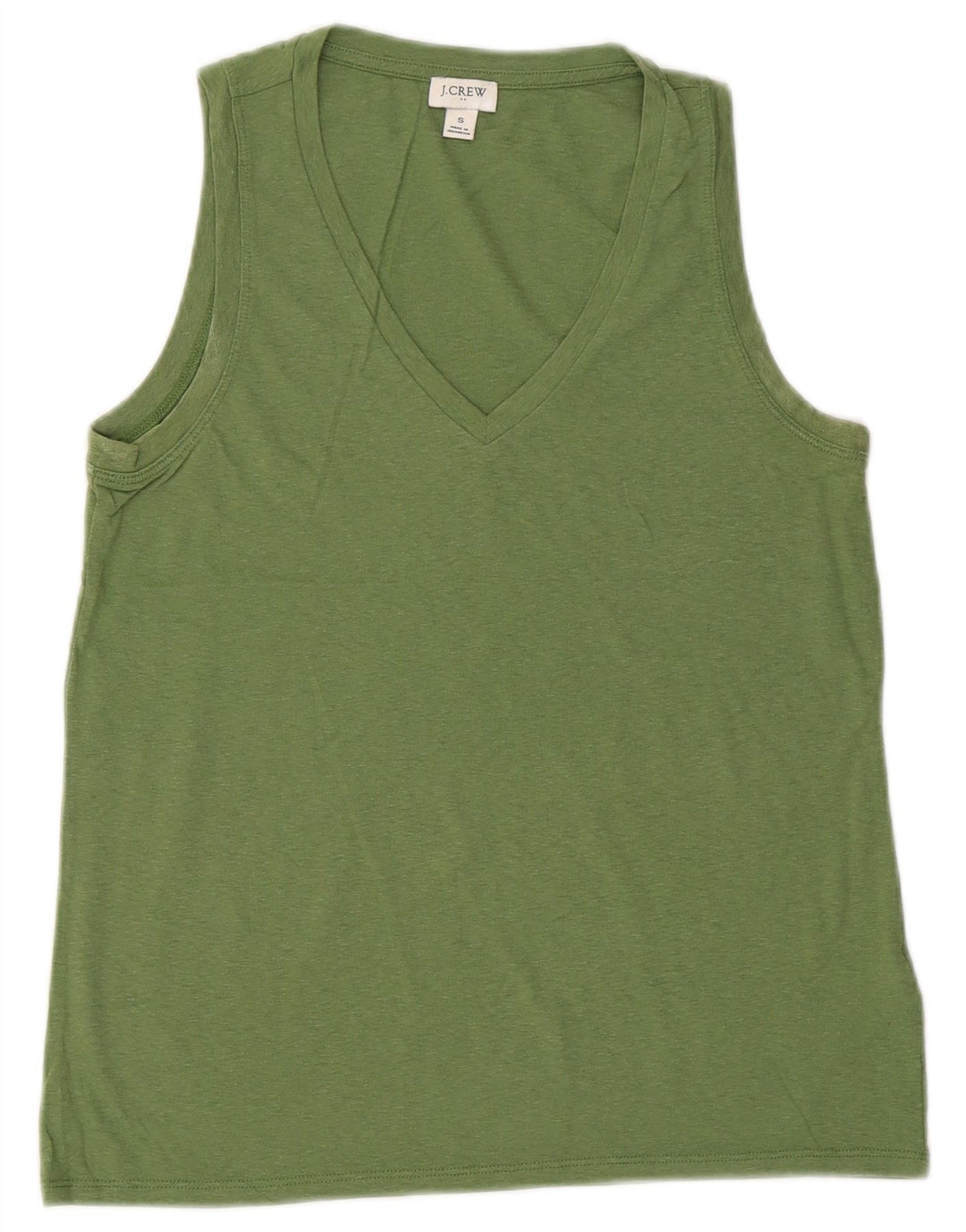 Vest Top pentru femei J. CREW UK 10 Small Green Bumbac