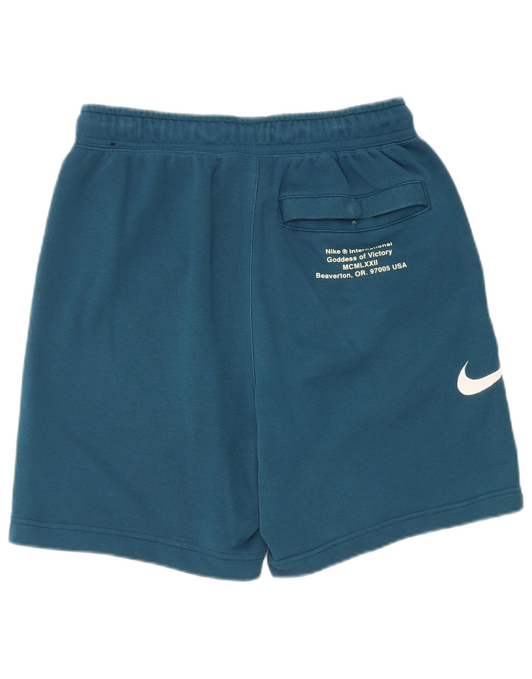 Pantaloni scurți sport grafic Nike pentru bărbați, bumbac, albastru mic