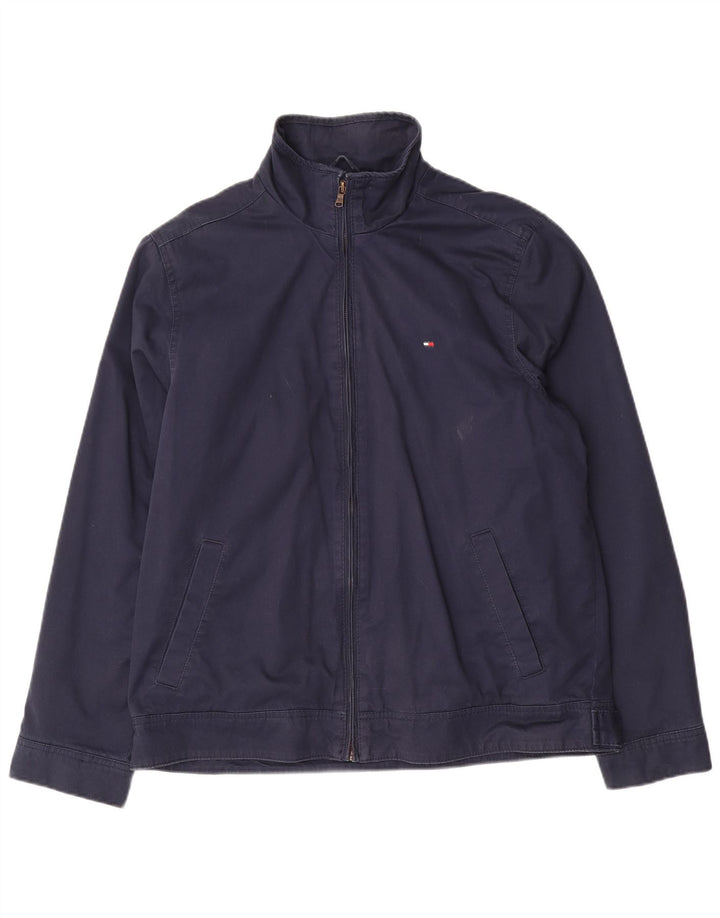 Jachetă bomber pentru bărbați Tommy Hilfiger UK 38, mediu, bleumarin, bumbac