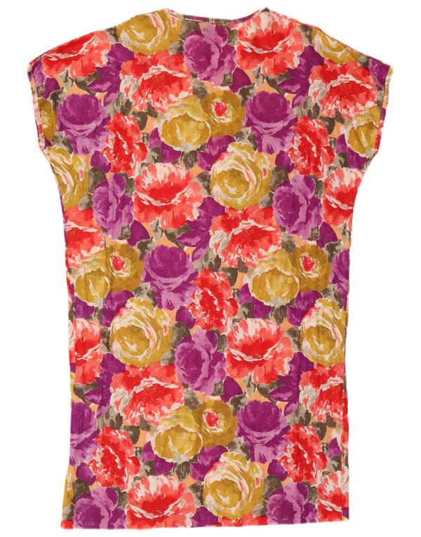Rochie tricou vintage pentru femei UK 18 XL Multicolor Floral