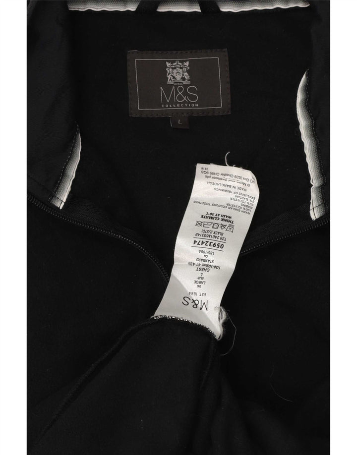 Jachetă pentru bărbați Marks & Spencer din lână UK 40, mare, negru, poliester