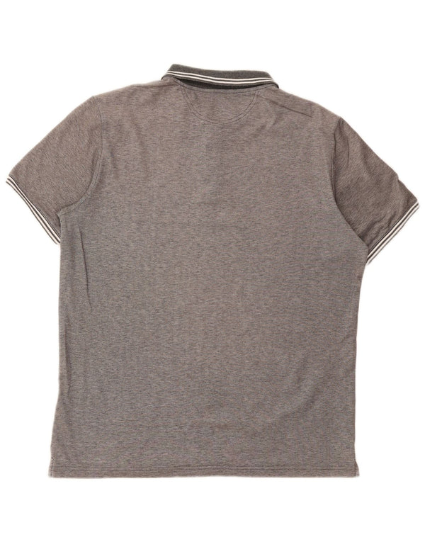 Tricou polo pentru bărbați Champion Easy Fit, mare, gri cu dungi