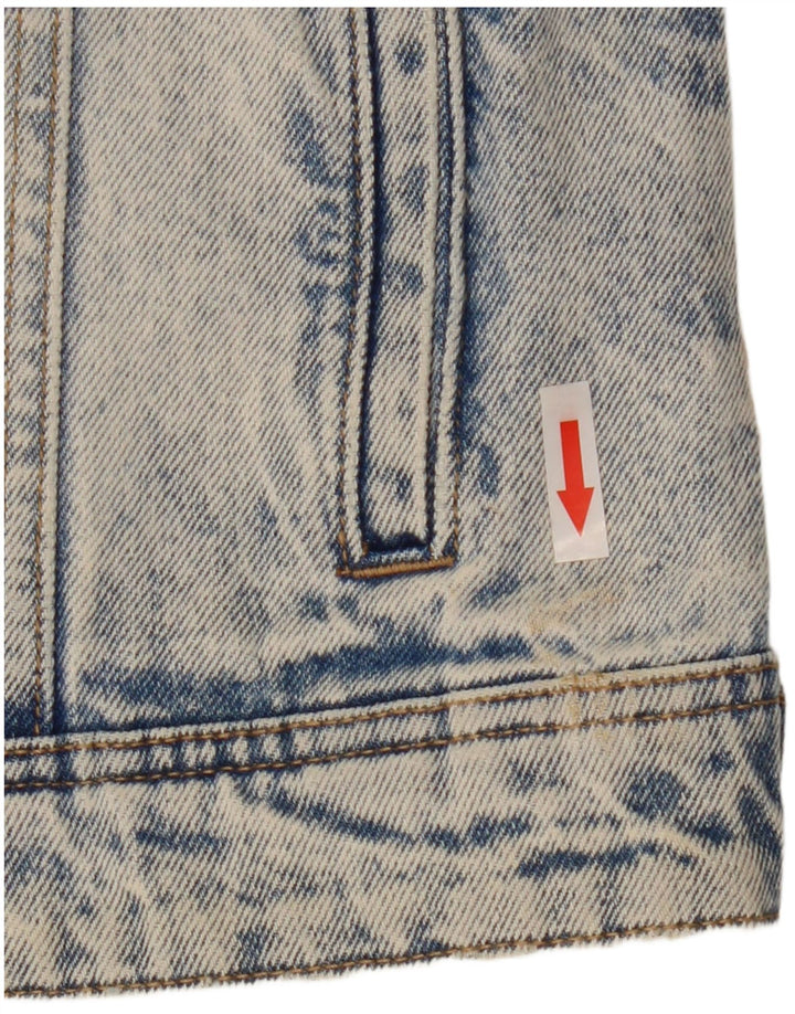 Jachetă Desigual pentru femei Mickey Mouse Graphic Denim UK 10 Bumbac albastru mic
