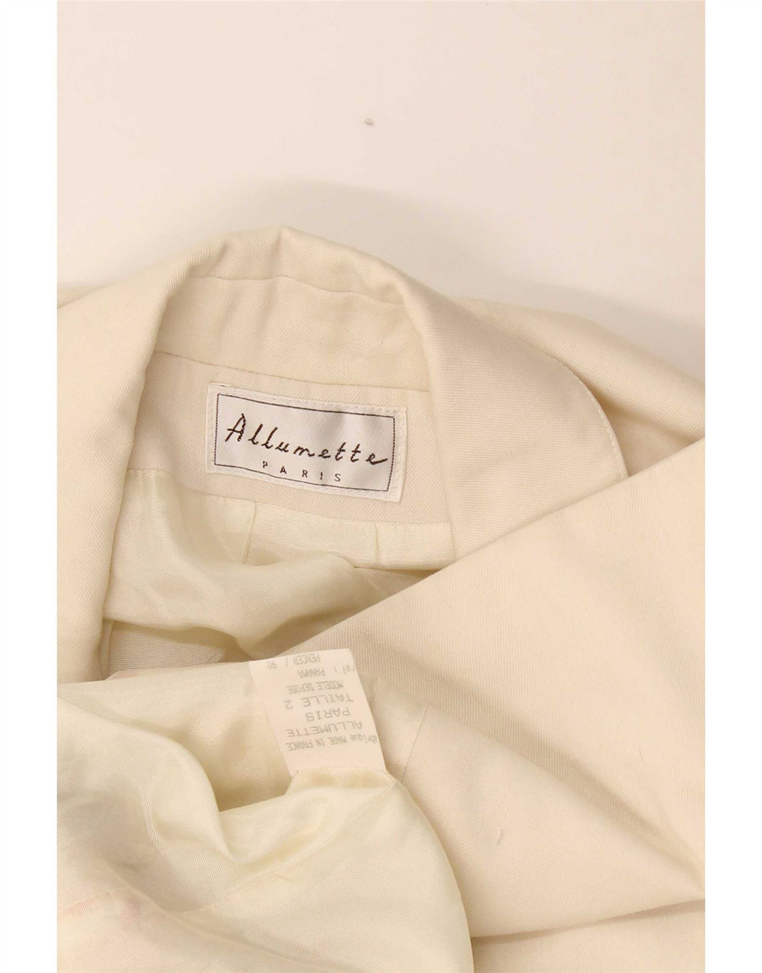 ALLUMETTE AC. Sacou blazer pentru femei la dublu piept Paris UK 12 Bej mediu