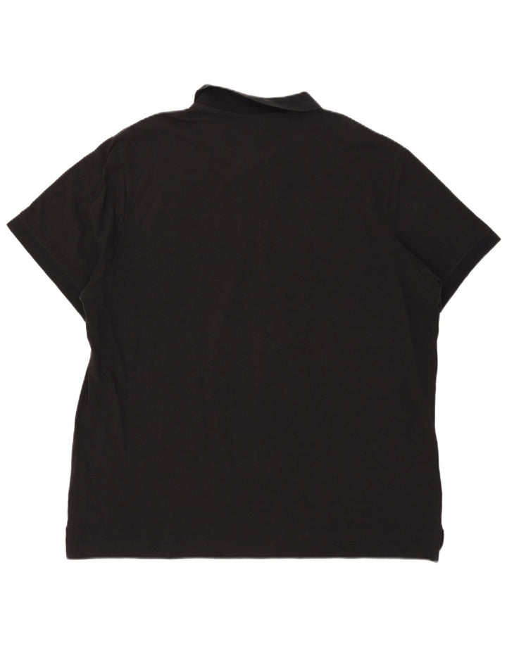 Tricou polo Nike pentru bărbați 2XL, bumbac negru