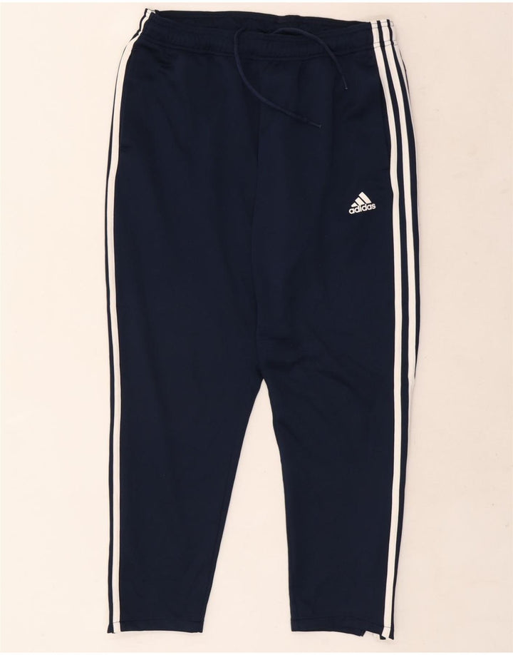 Pantaloni de trening Adidas pentru bărbați Marea Britanie 40/42 Poliester mediu albastru bleumarin