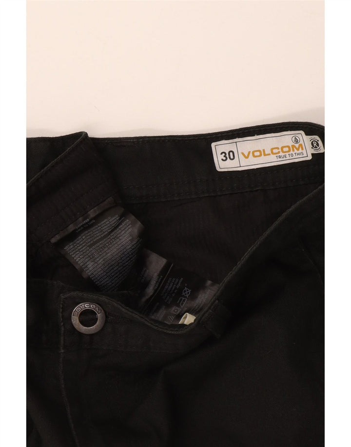 Pantaloni scurți chino pentru bărbați Volcom W30, bumbac, albastru bleumarin mediu