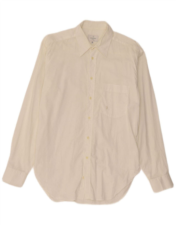 Trussardi Cămașă Bărbați Mărimea 40 15 3/4 Medium Alb