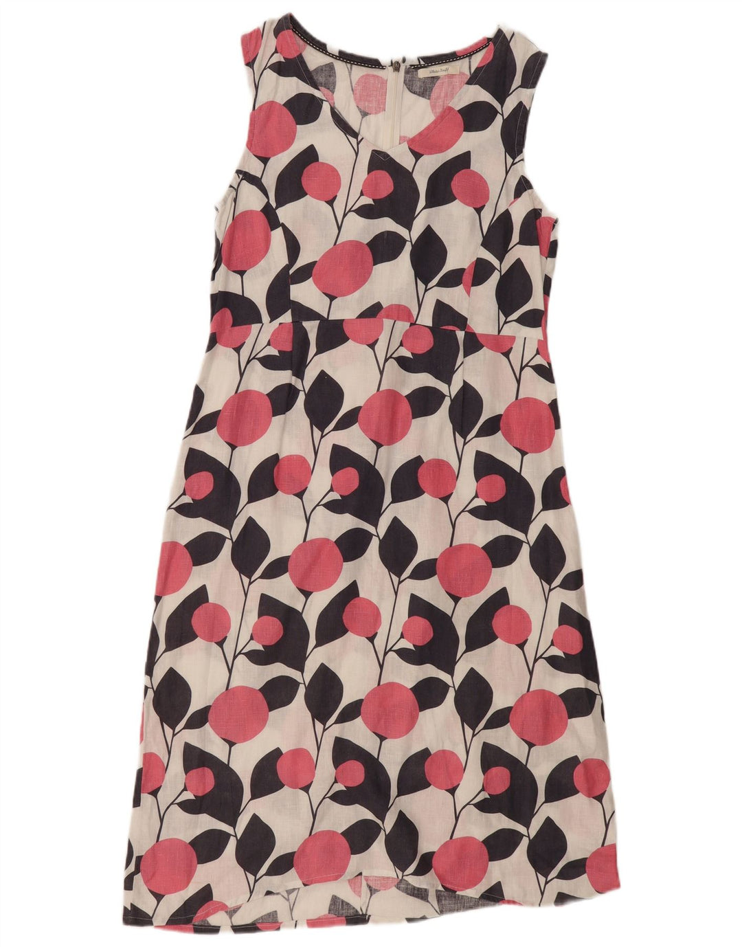 White Stuff Rochie fără mâneci pentru femei UK 12 Medium White Floral