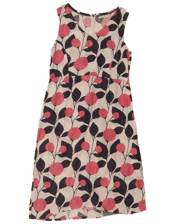 White Stuff Rochie fără mâneci pentru femei UK 12 Medium White Floral