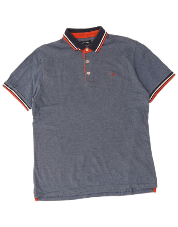 Tricou polo Jack & Jones pentru bărbați XL, bumbac bleumarin