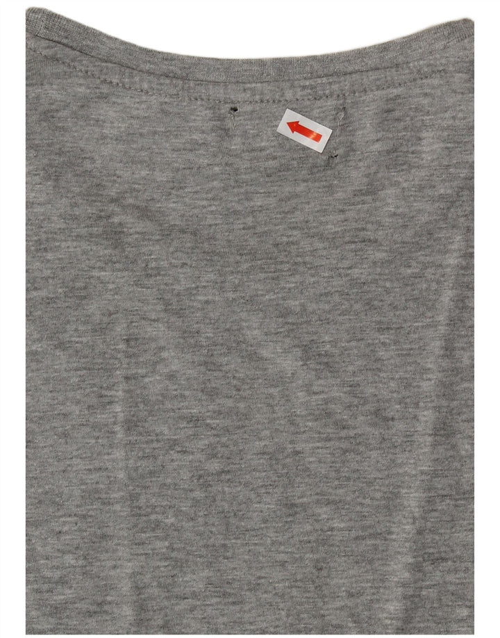 Tricou grafic KAPPA pentru femei, UK 18 XL, bumbac gri