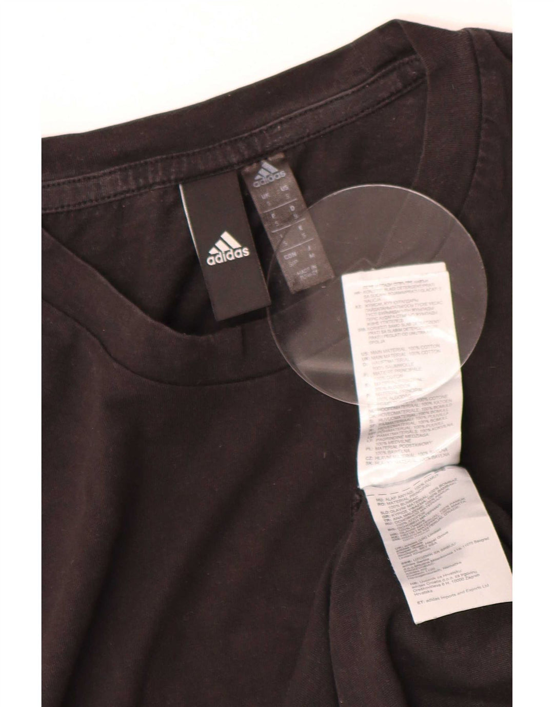 Tricou pentru bărbați Adidas Top mic, negru, bumbac