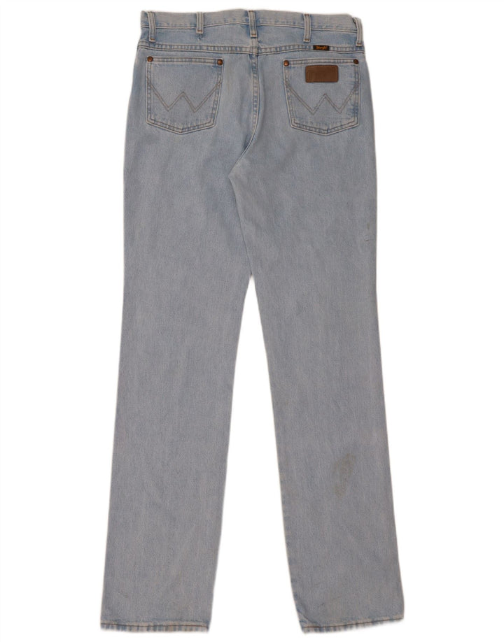 Blugi drepti pentru bărbați Wrangler W34 L36 Bumbac albastru