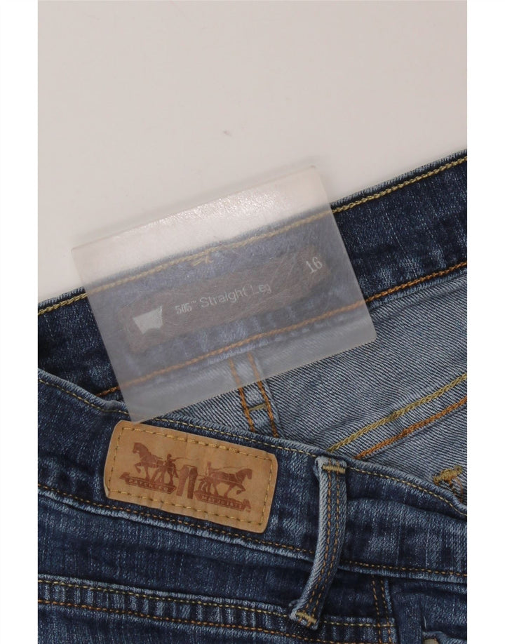 Blugi drepti pentru femei Levi's 505 US 16 2XL W36 L29 Albastru