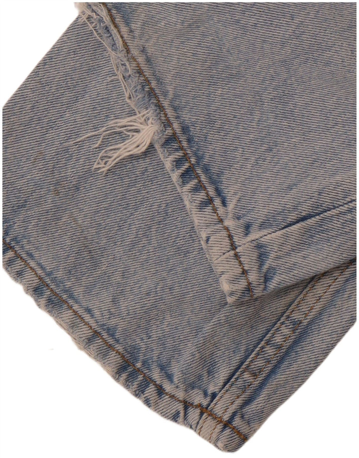 Blugi Distressed Straight ZARA pentru bărbați EU 38 Mici L30 L30 Albastru