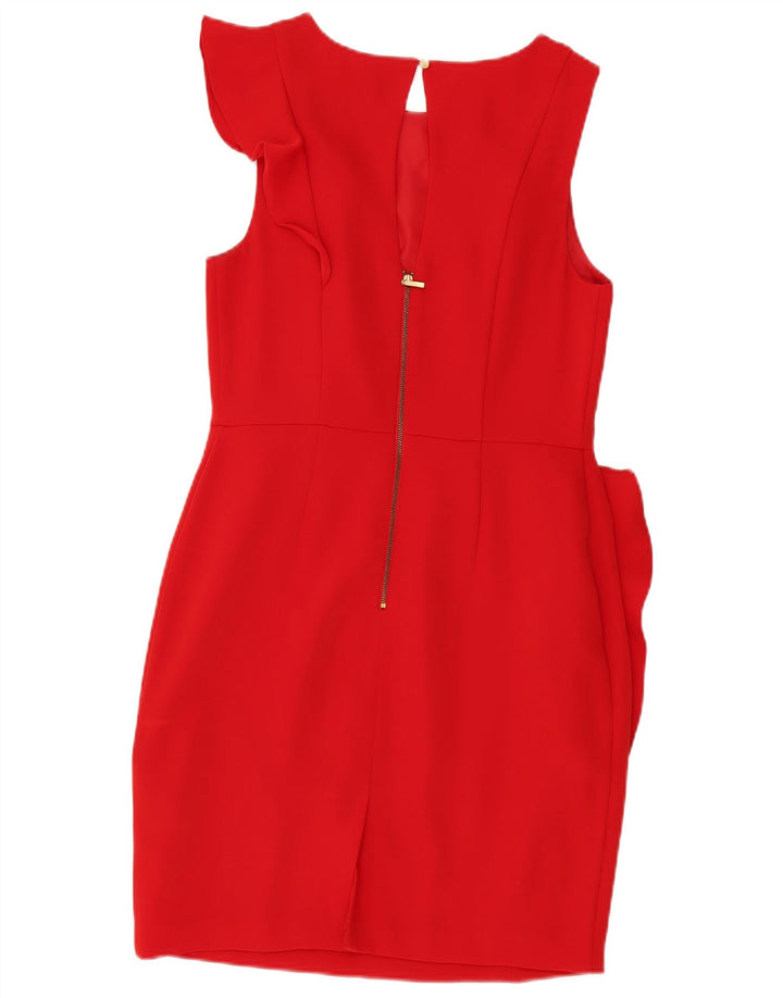 Rochie Oasis pentru femei, fără mâneci, poliester roșu mediu UK 12